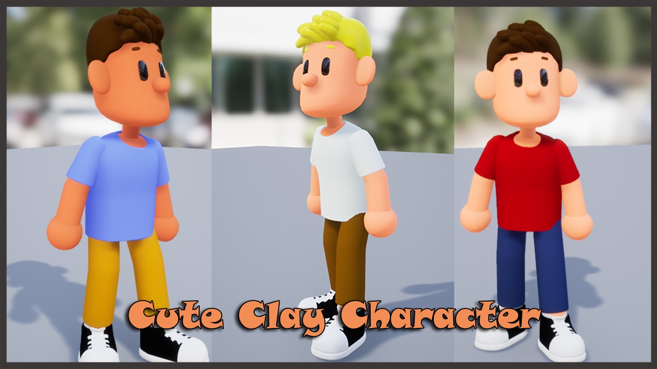 Media 1 for listing Cute Clay Character