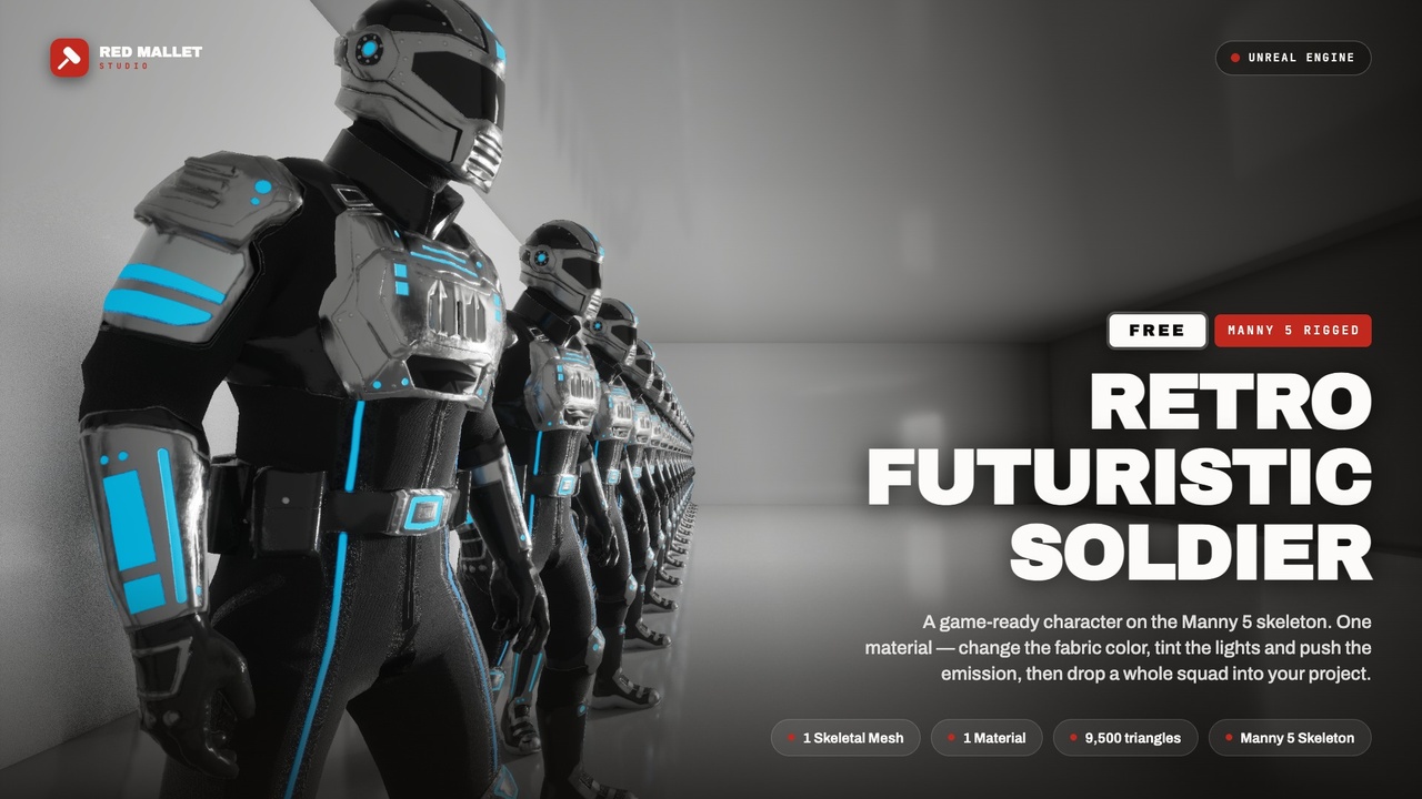 Media 1 for listing Retro Futuristic Soldier
