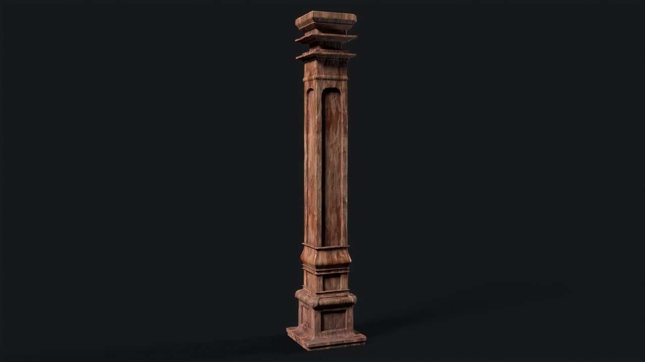 Media 1 for listing Wooden Pillars – Structural Support Props for Architecture Kits