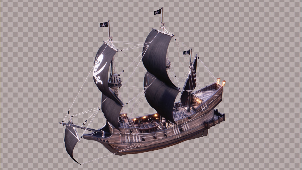 Media 1 for listing Pirate Ship 3D Model
