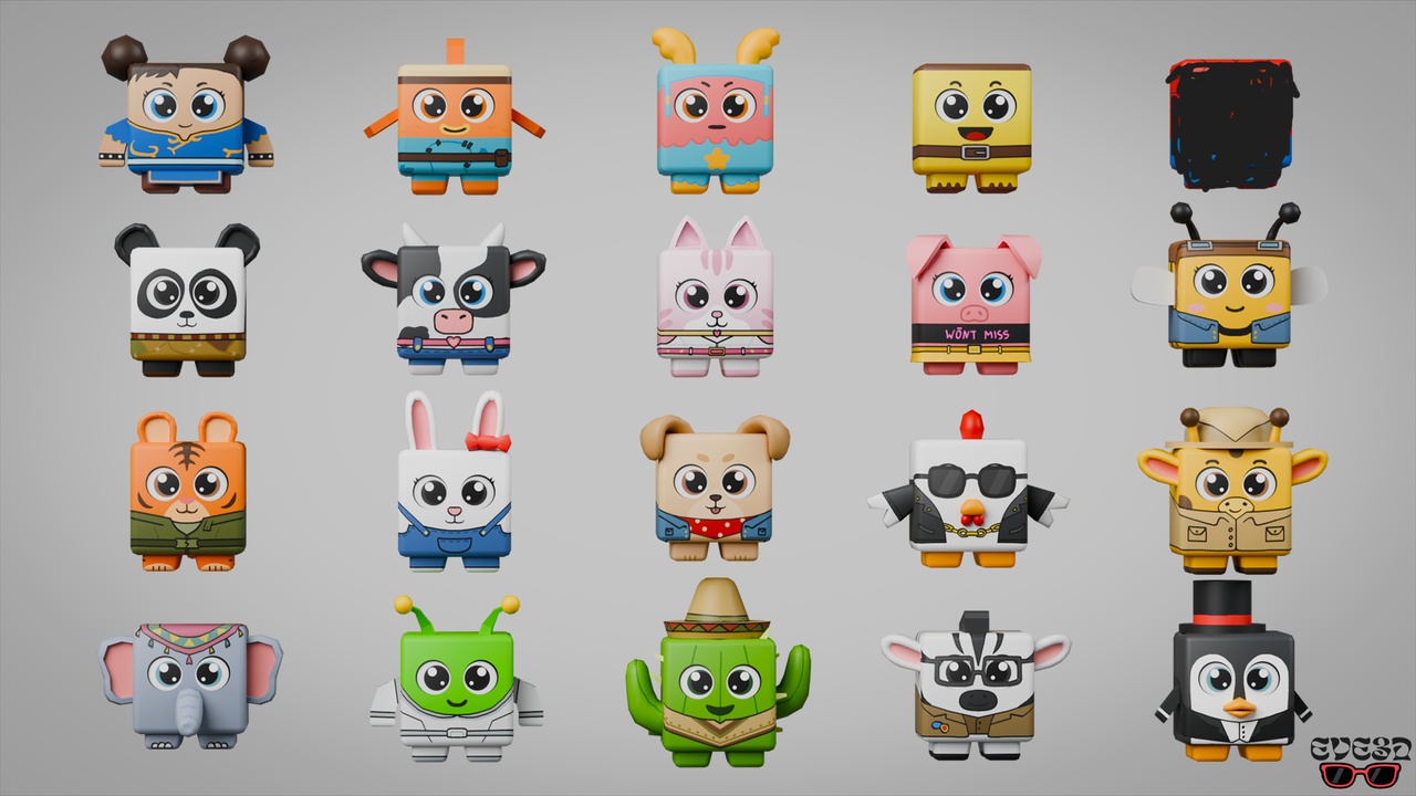 Media 1 for listing Essential Cute Lowpoly Pets