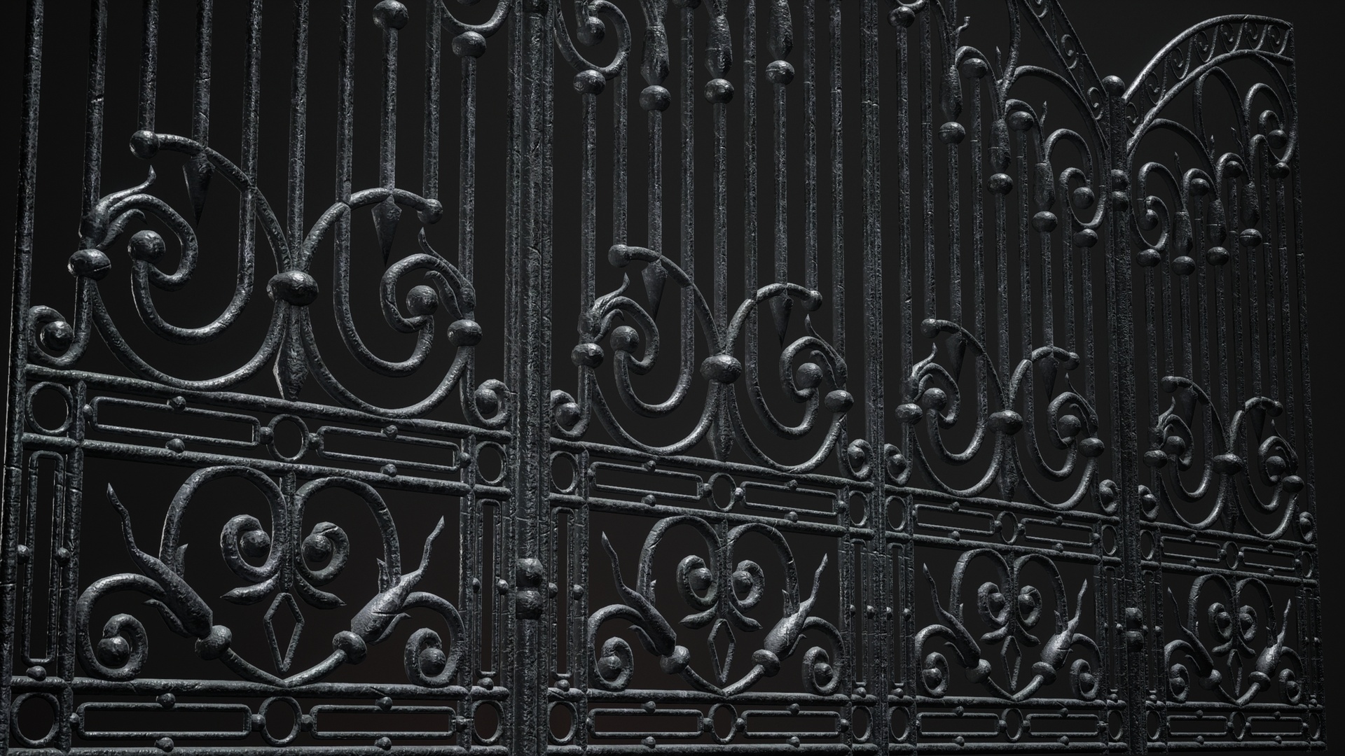 Media 1 for listing Wrought Iron Railing B