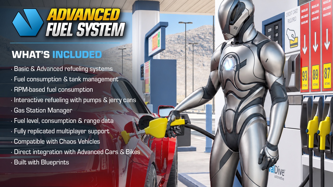Media 1 for listing Advanced Fuel System: Multiplayer Vehicle Refueling