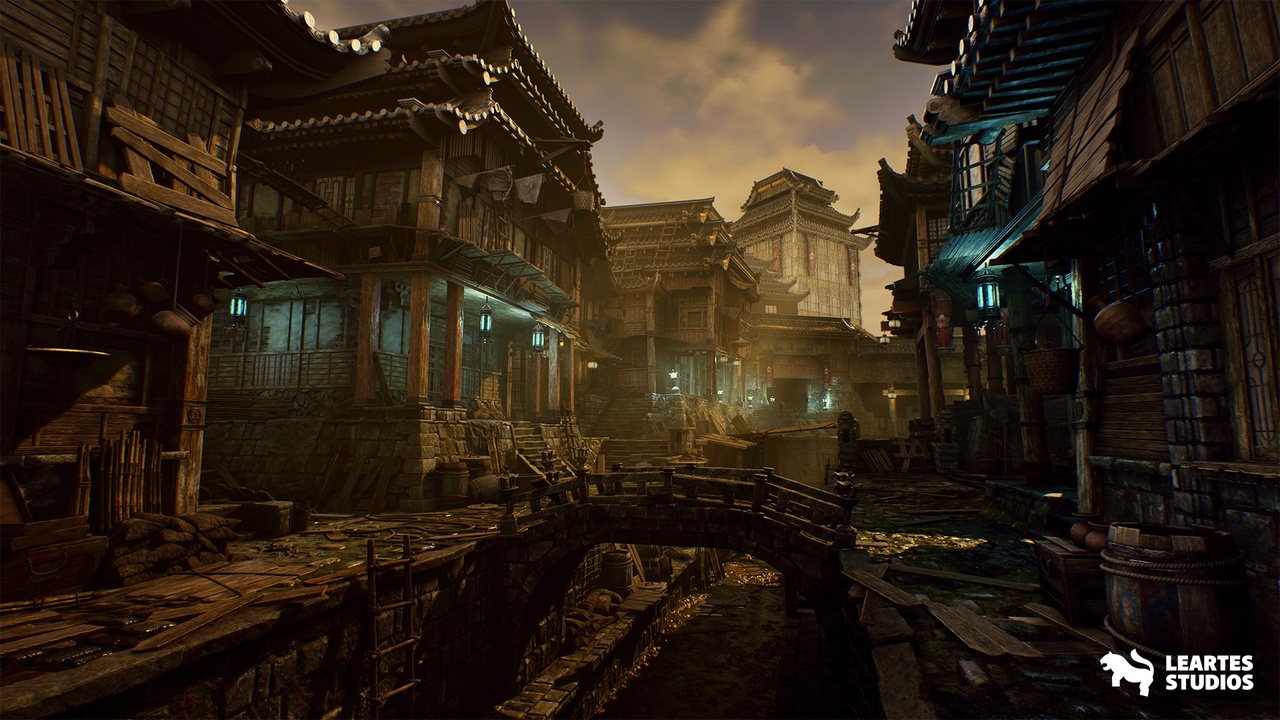 商品 Asian Canal Environment (Asian Canal Environment Asian Ancient Bridge Old 3D ) 的媒体 1