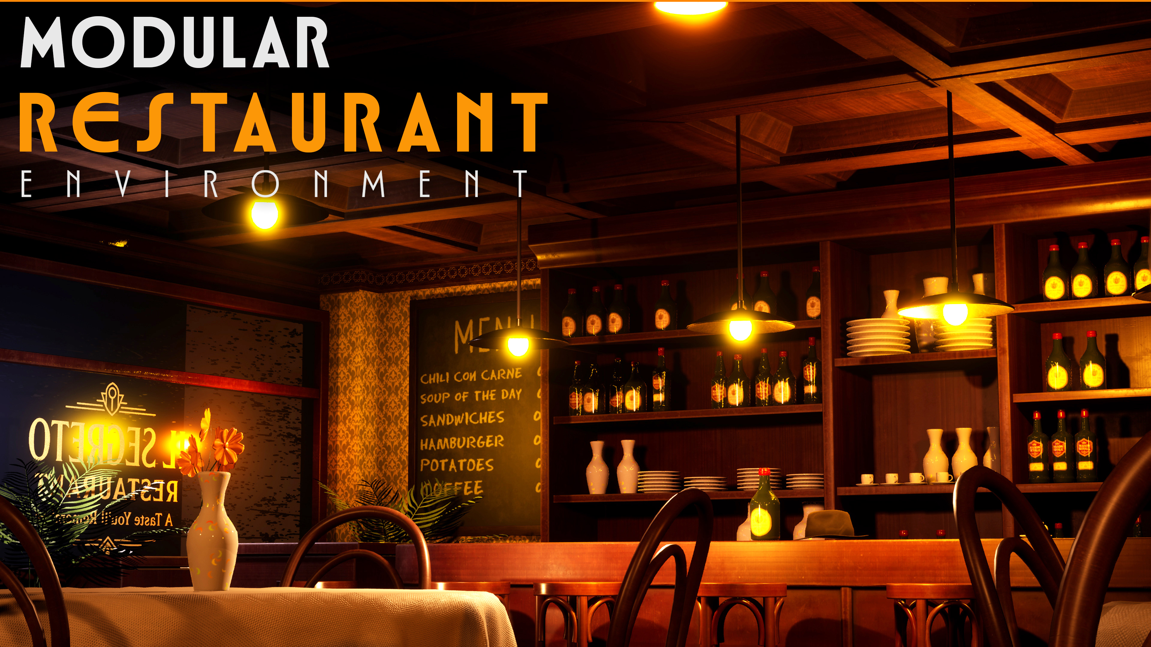 Modular Restaurant Interior Kit | Fab