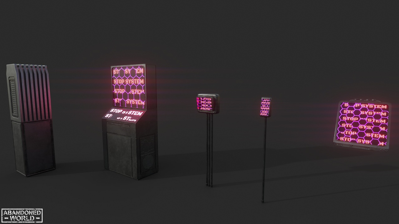 商品 Set Of Sci-Fi Computer Equipment 的媒体 1