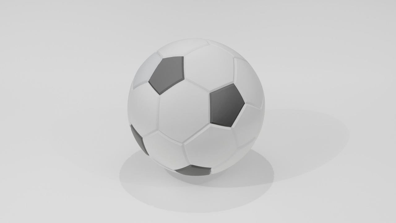 Media 1 for listing Soccer Ball 3D Model – Low Poly Sports Prop