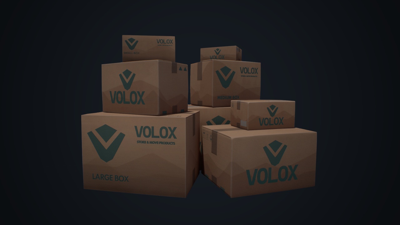 Media 1 for listing Cardboard Boxes Pack (8 Assets)