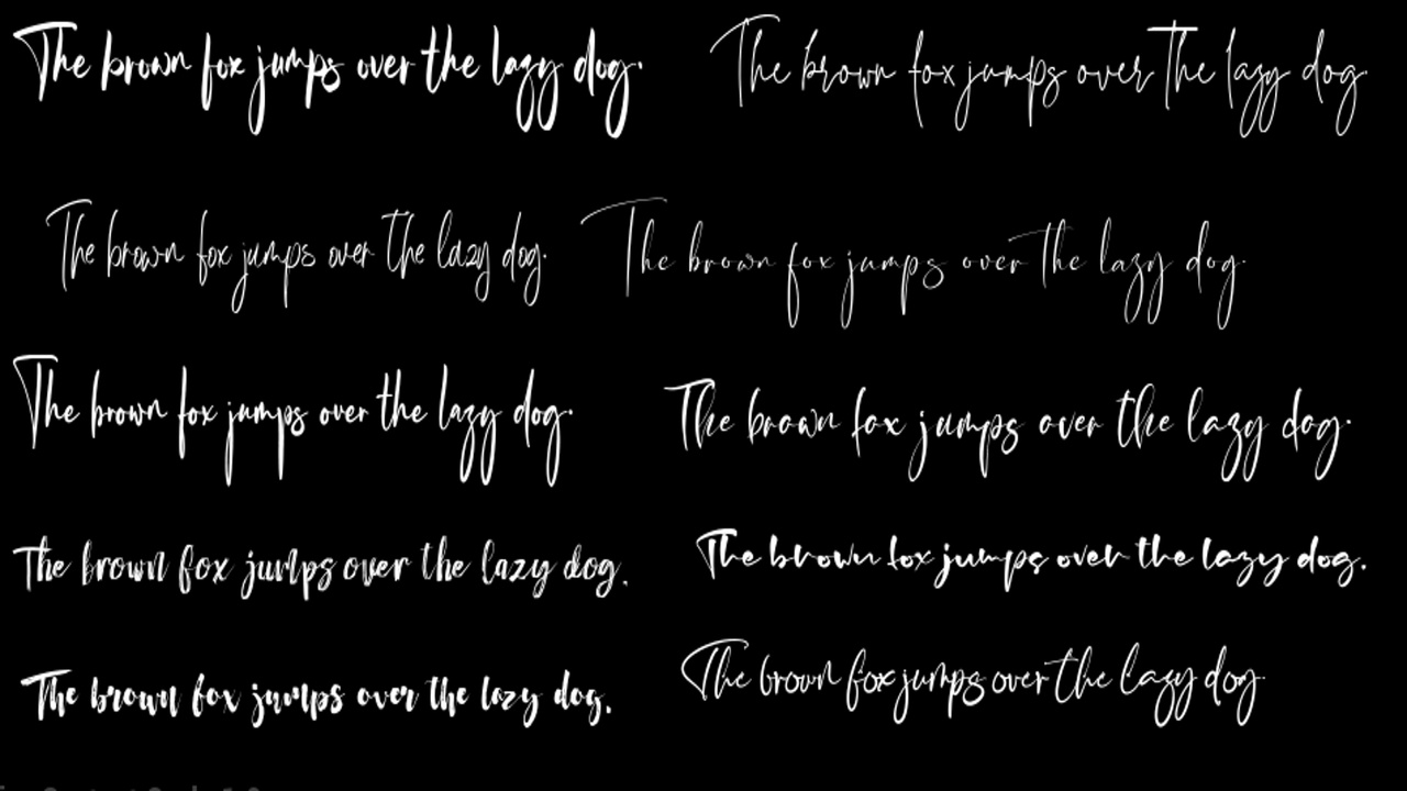 Media 1 for listing Mega Handwritten Fonts Pack