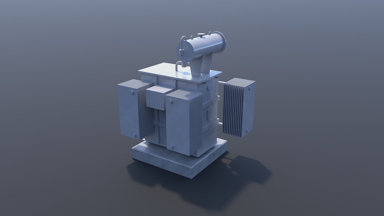 Media 1 for listing Auxiliary Power Transformer A02 – Realistic Industrial Substation Equipment (PBR