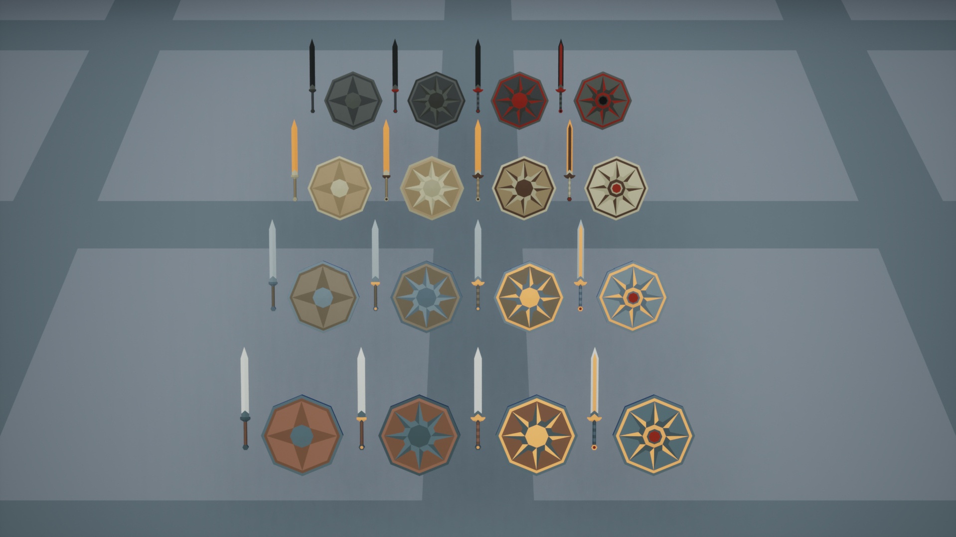 Low Poly - Weapons Sets 01 | Fab