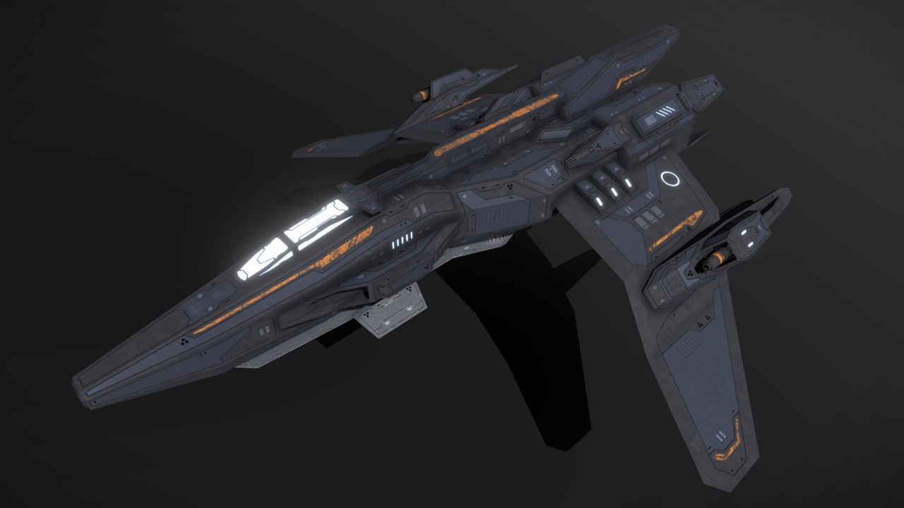 Media 1 for listing Scifi Fighter Thunderhawk Spaceship