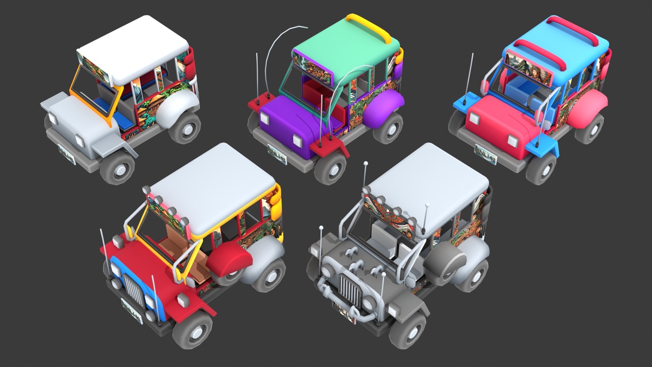 Media 1 for listing Stylized Vehicle Pack