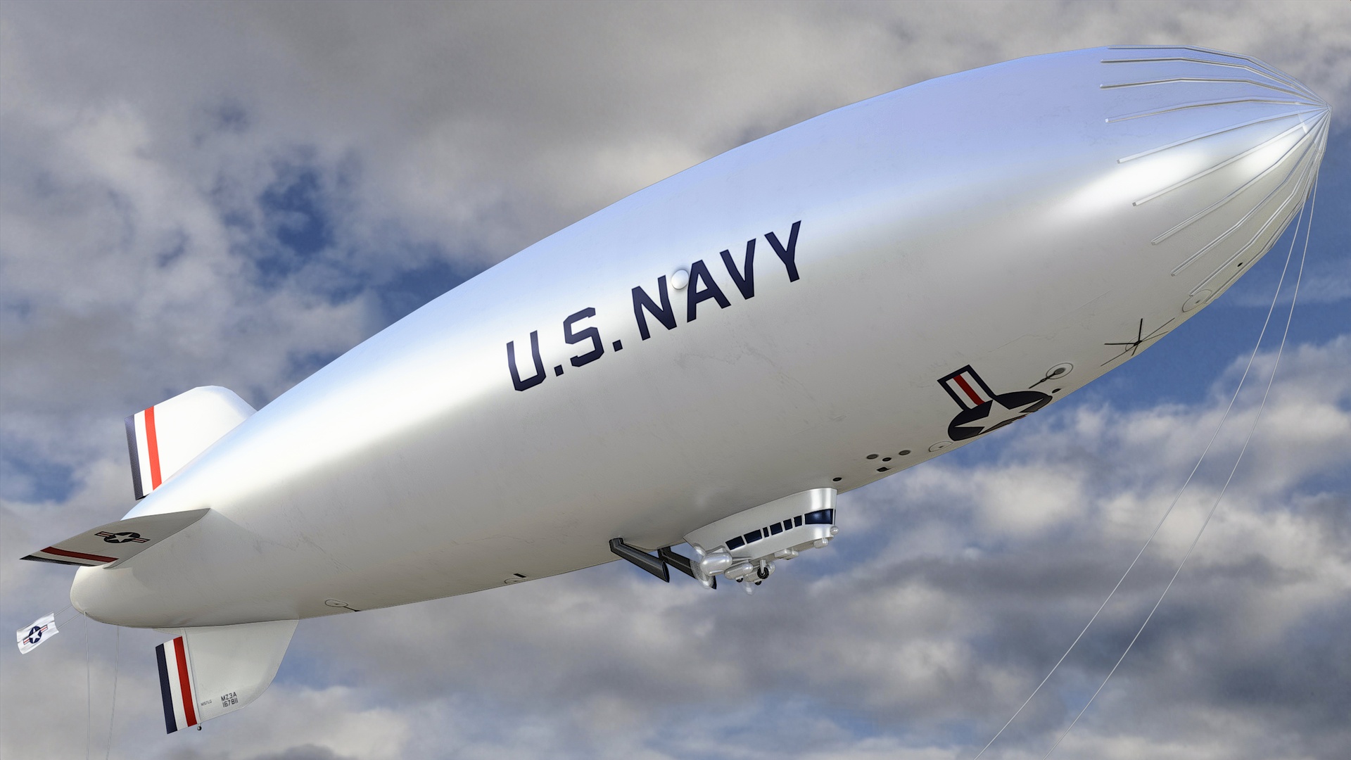 Media 1 for listing Airship Blimp 7 - Lowpoly PBR