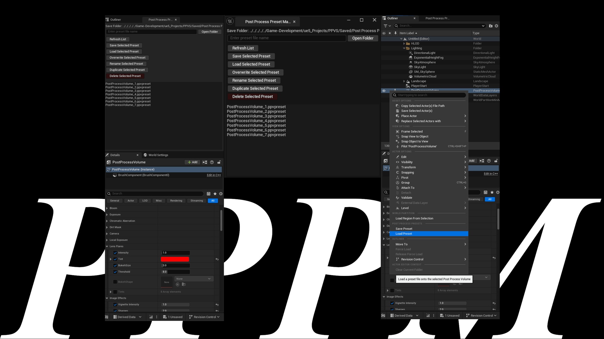 Post Process Preset Manager | Fab