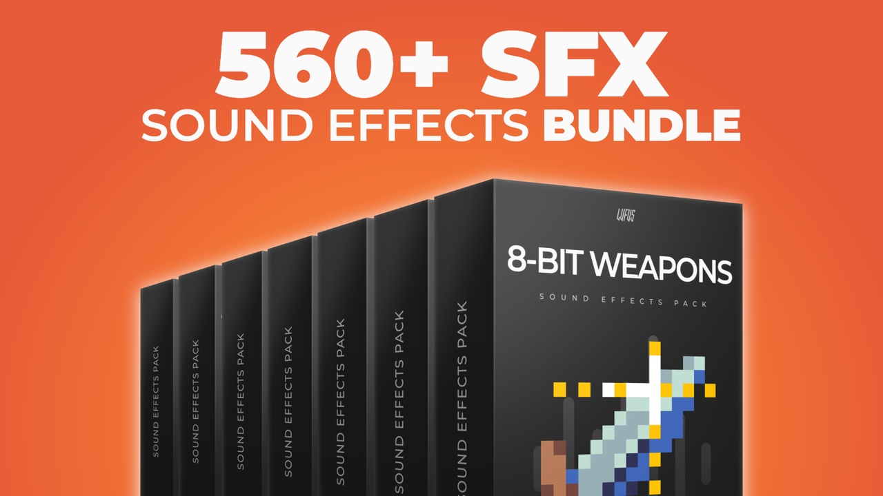 Media 1 for listing 8-Bit Essential SFX Bundle - Weapons, UI, Enemies, World, Player Sound Effects