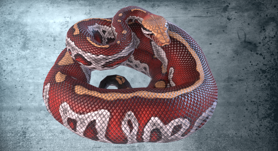 Animated Blood Python | Fab