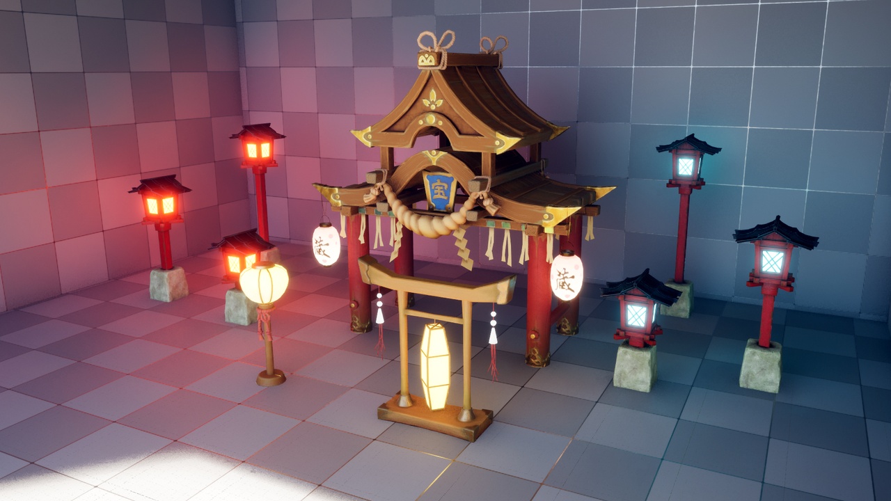 Media 1 for listing Stylized  Japanese Meshes Vol.1