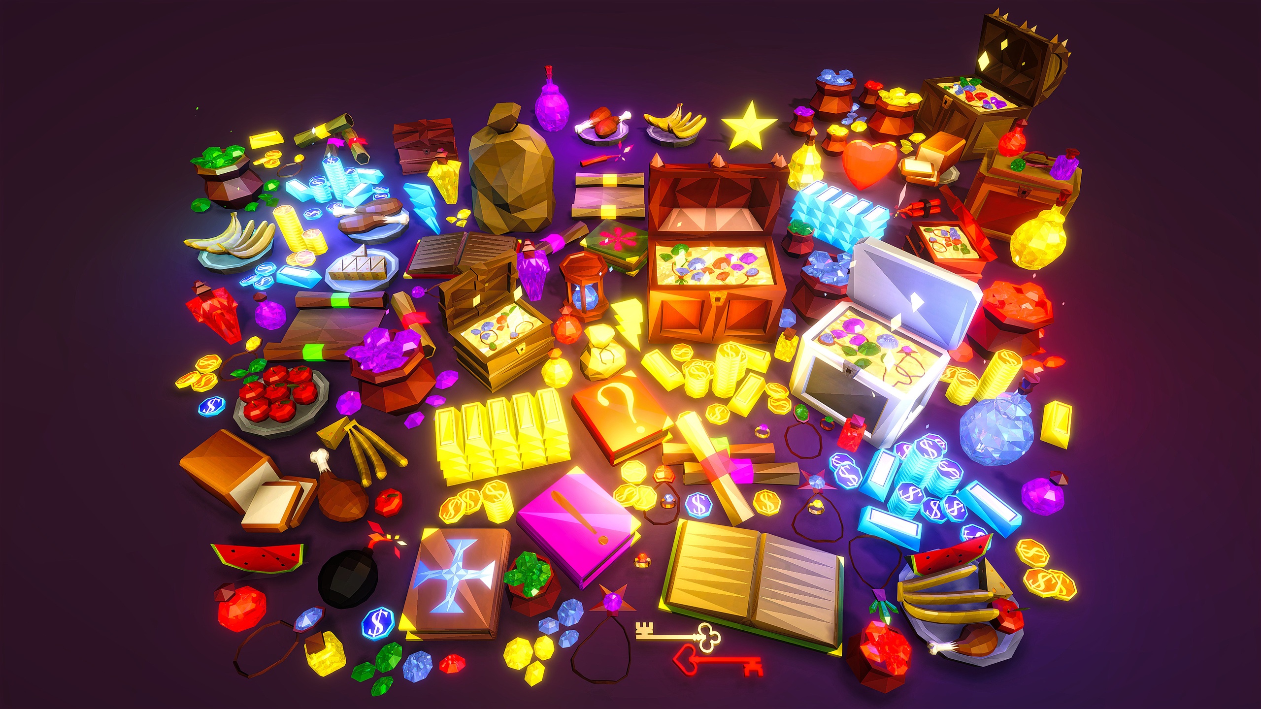 Media 1 for listing Low Poly Fantasy Loots Pack
