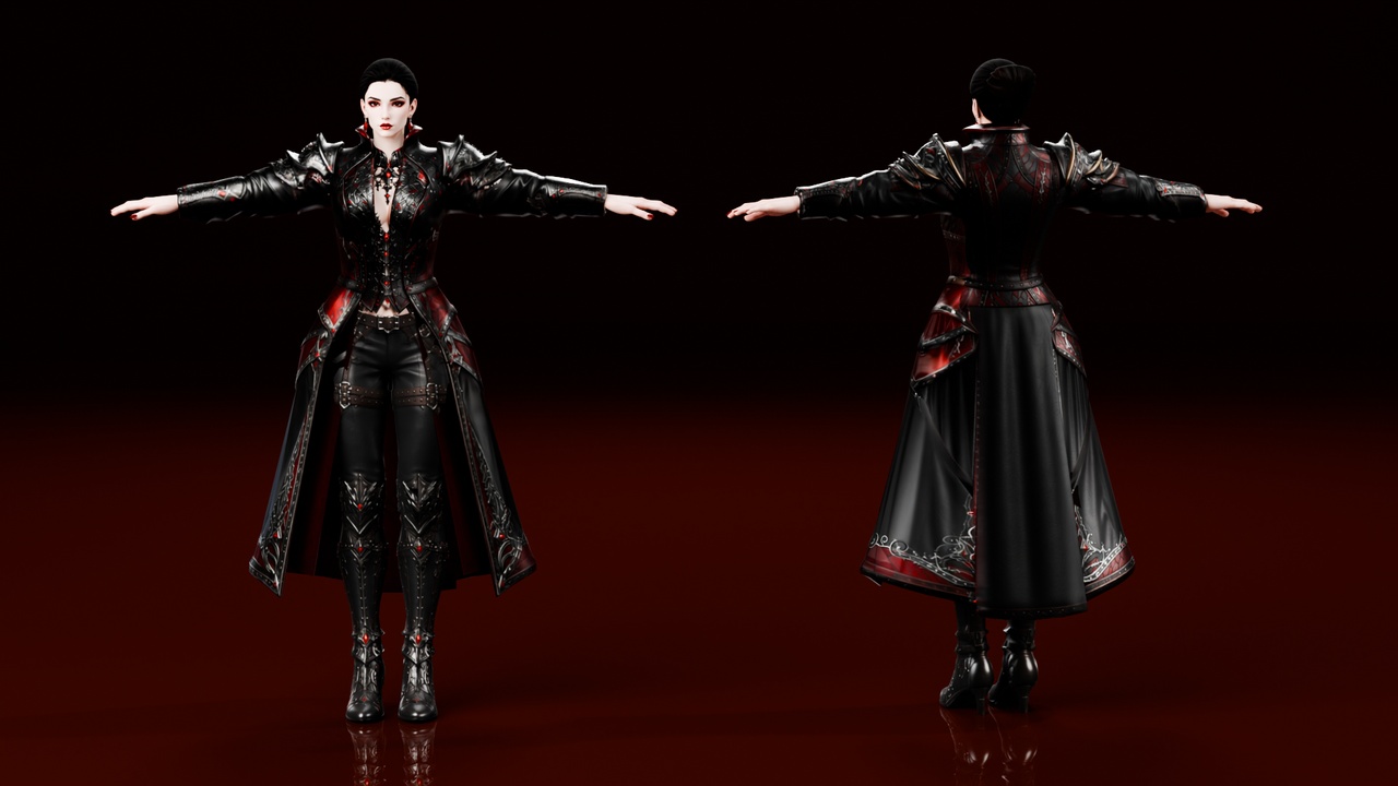 Media 1 for listing Vampire Female - Rigged