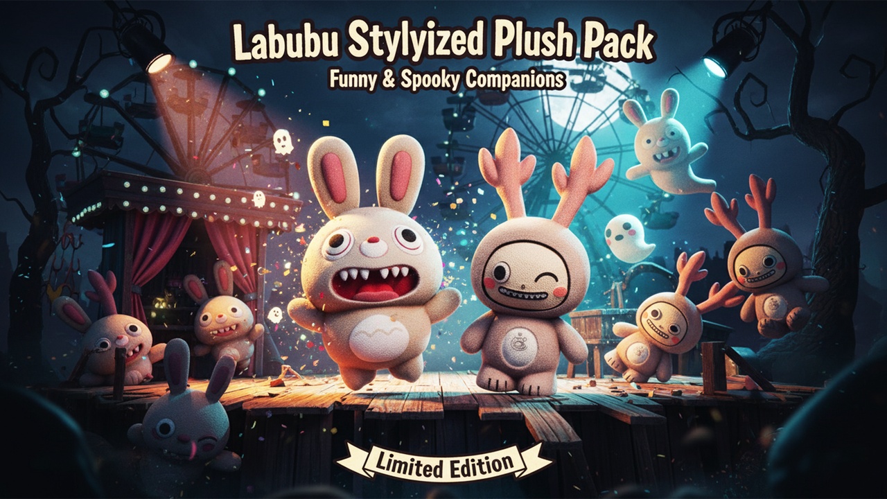 Media 1 for listing Labubu – 21 Stylized Plush Pack