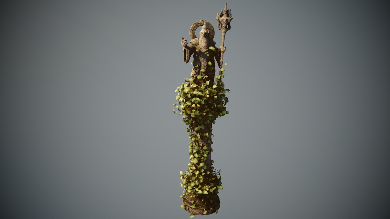 Media 1 for listing Overgrown Statue