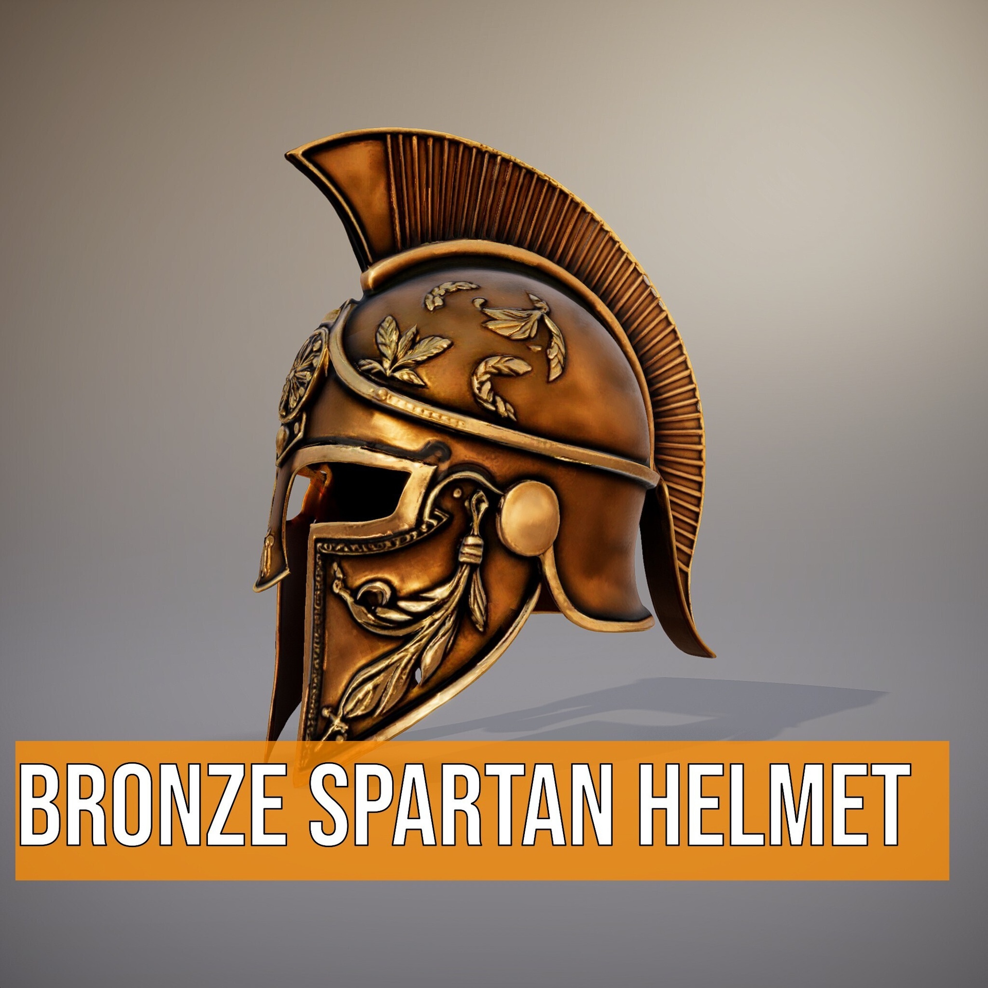 Media 1 for listing Bronze Spartan Helmet model pack