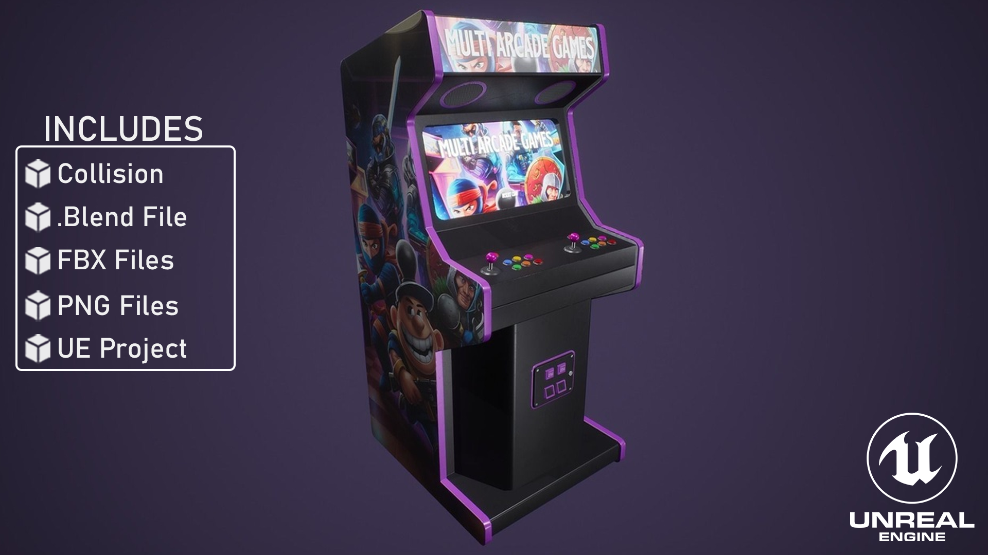 Retro Arcade Machine - 05 | Fab