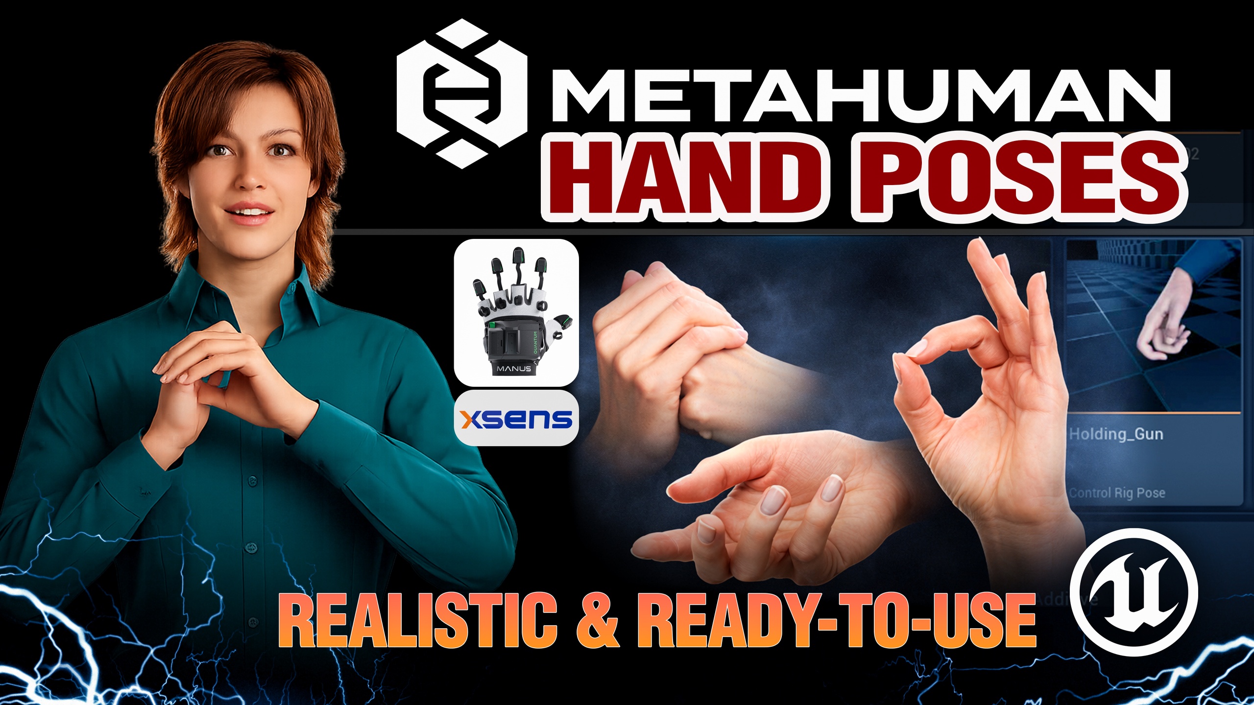 Media 1 for listing MetaHuman Hand Pose Library