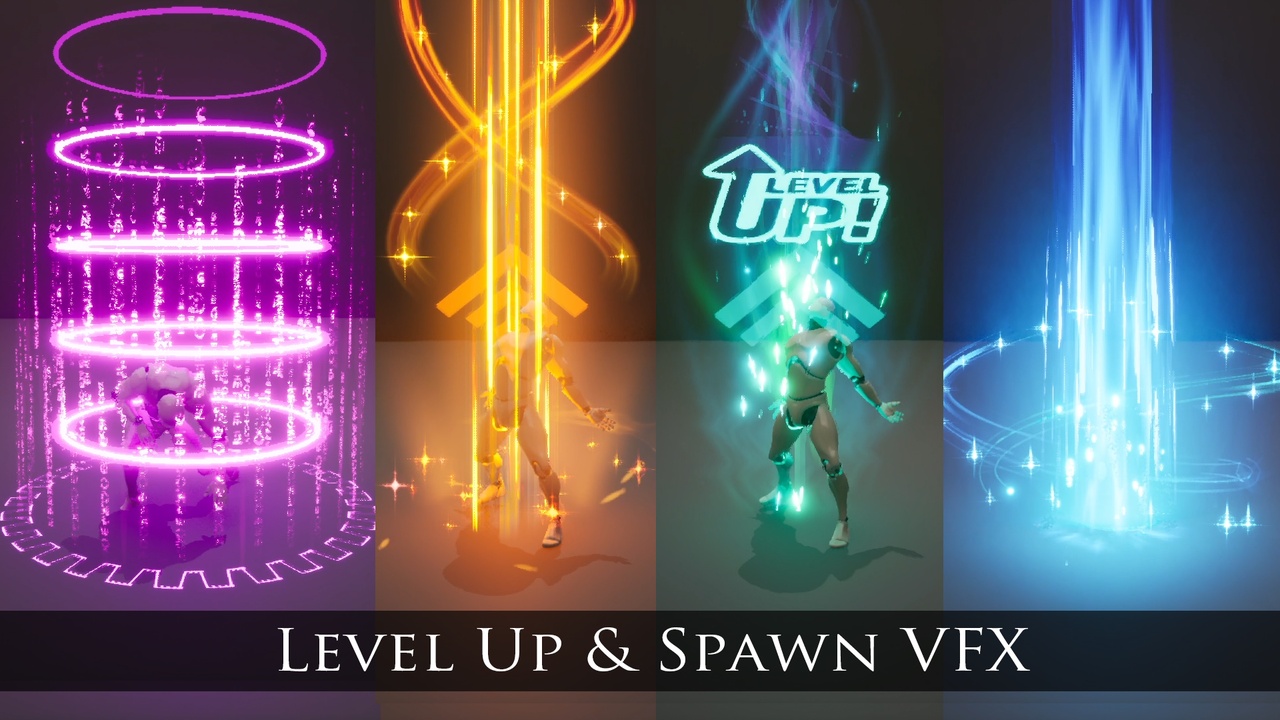 Media 1 for listing Level Up and Spawn VFX ( with SFX )