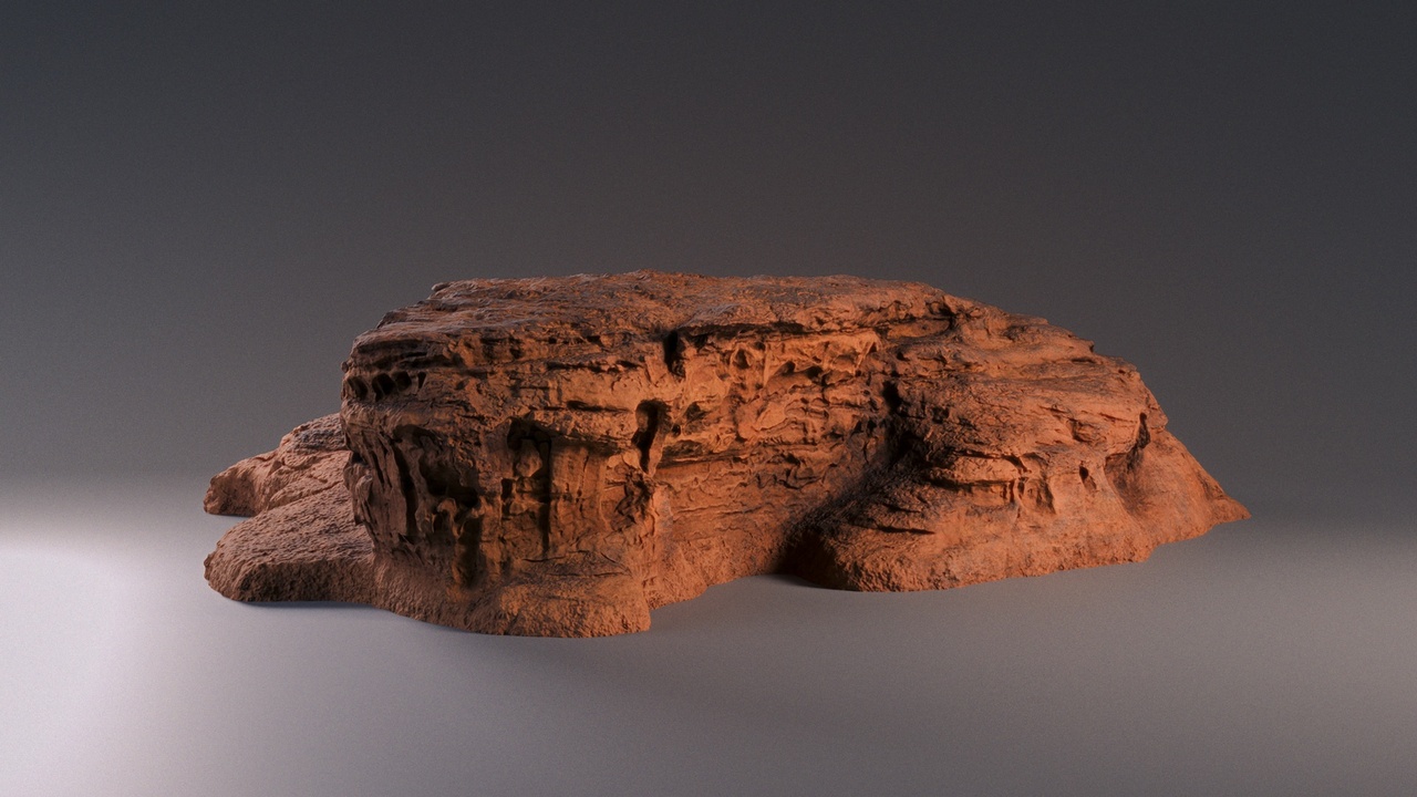 Media 1 for listing Wadi Rum Sandstone Rock 04 -  Wide Eroded Cliff