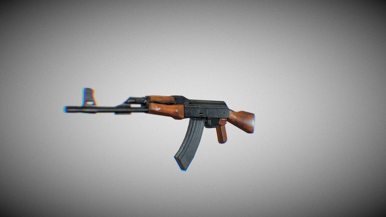 Media 1 for listing Lowpoly ak-47
