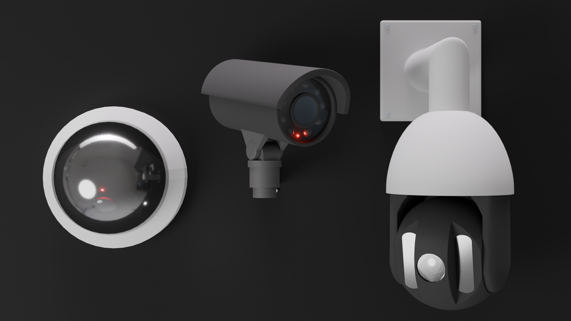 Security Camera Pack - 3 Variants | Fab