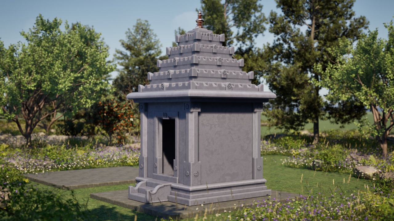 Media 1 for listing South Indian Temple Small - Kadamba Style - Variant 3