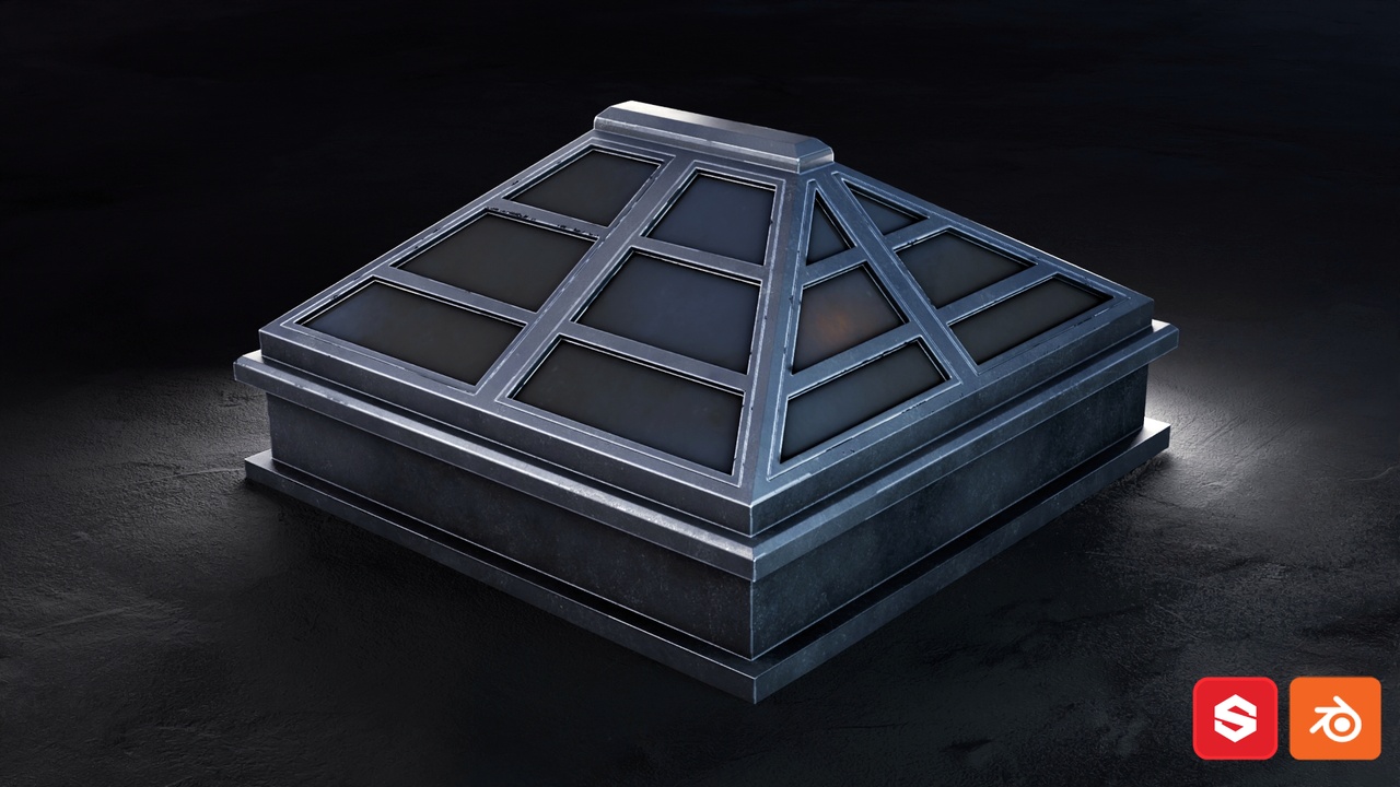 Media 1 for listing Sky Light Window – Game Ready 3D Model