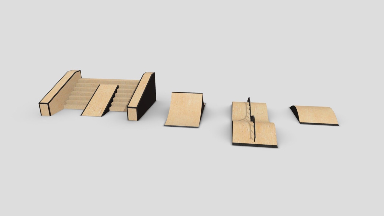 Media 1 for listing Skatepark Collection - Miscellaneous Ramps