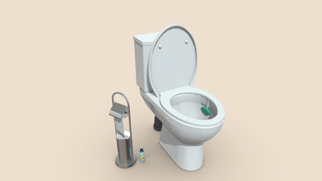 Media 1 for listing Toilet With Accessories