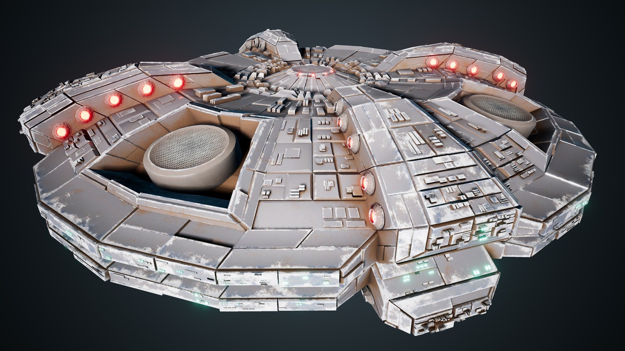 Alien Mothership Z - Detailed Mid Poly UFO | Fab