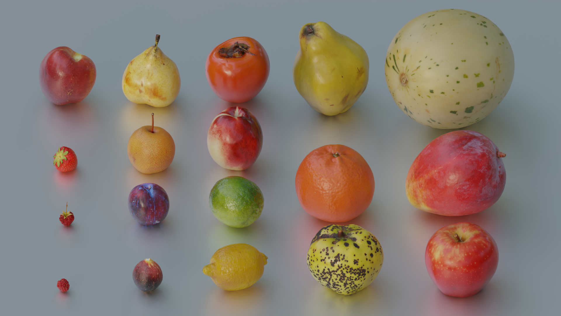 File Revit Fruit Realistic fruit pack (18 scanned fruits) | Fab