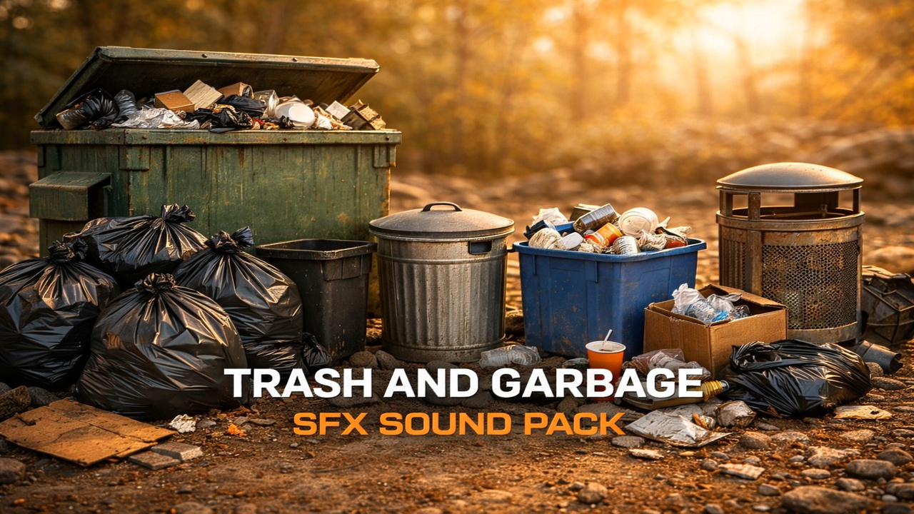 Medium 1 für Eintrag 109 TRASH & RECYCLING SOUND PACK UNREAL ENGINE FAB.COM