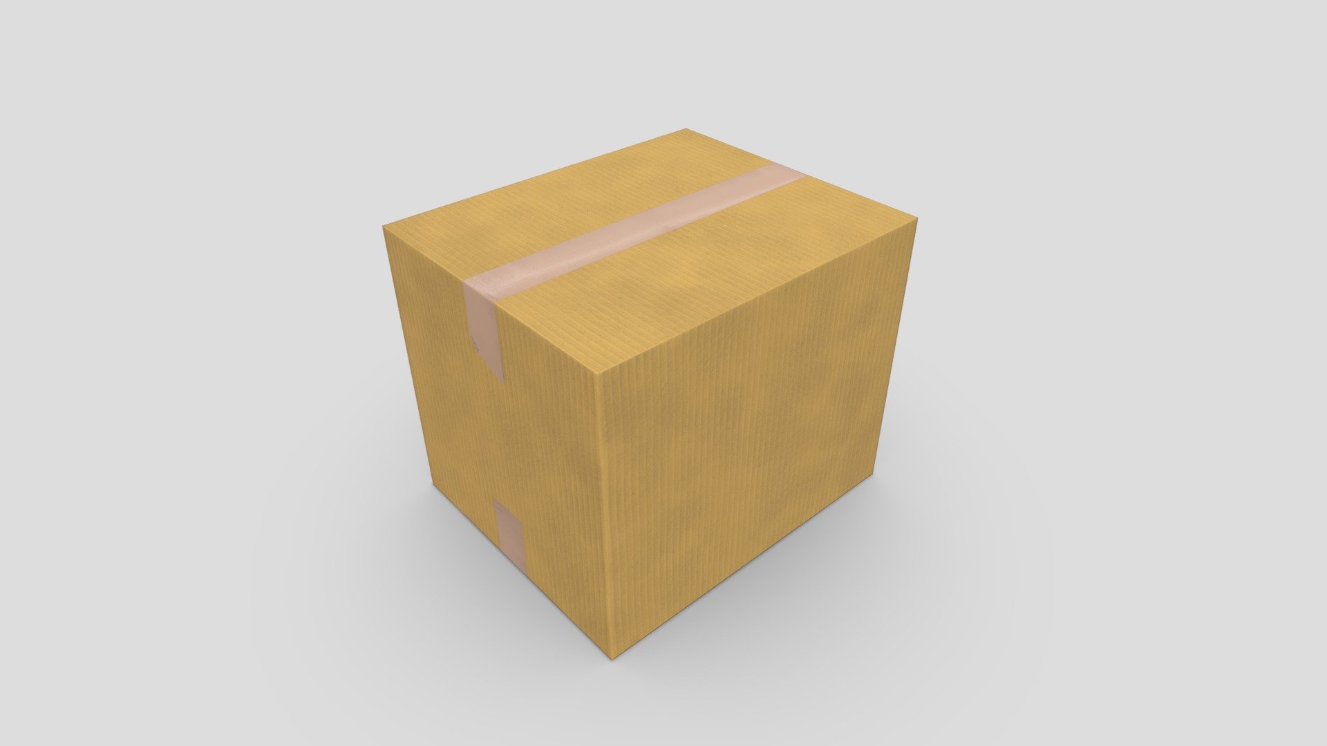 CC0 - Cardboard Box Closed | Fab