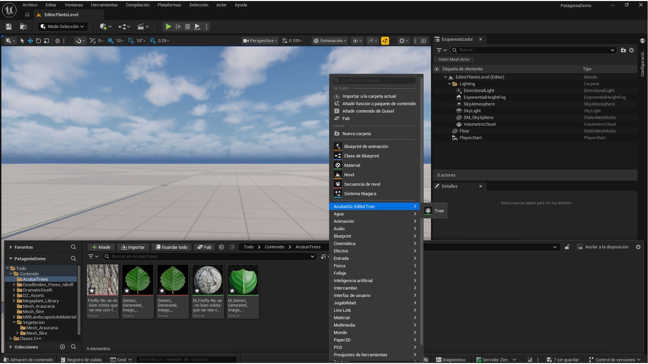 Media 1 for listing AcutunCo Tree Editor — Tree & Bush editor, wind & Static Mesh export