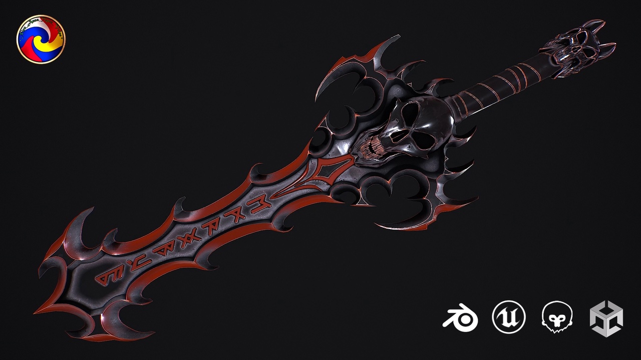 Media 1 for listing Fantasy sword 30 3D model
