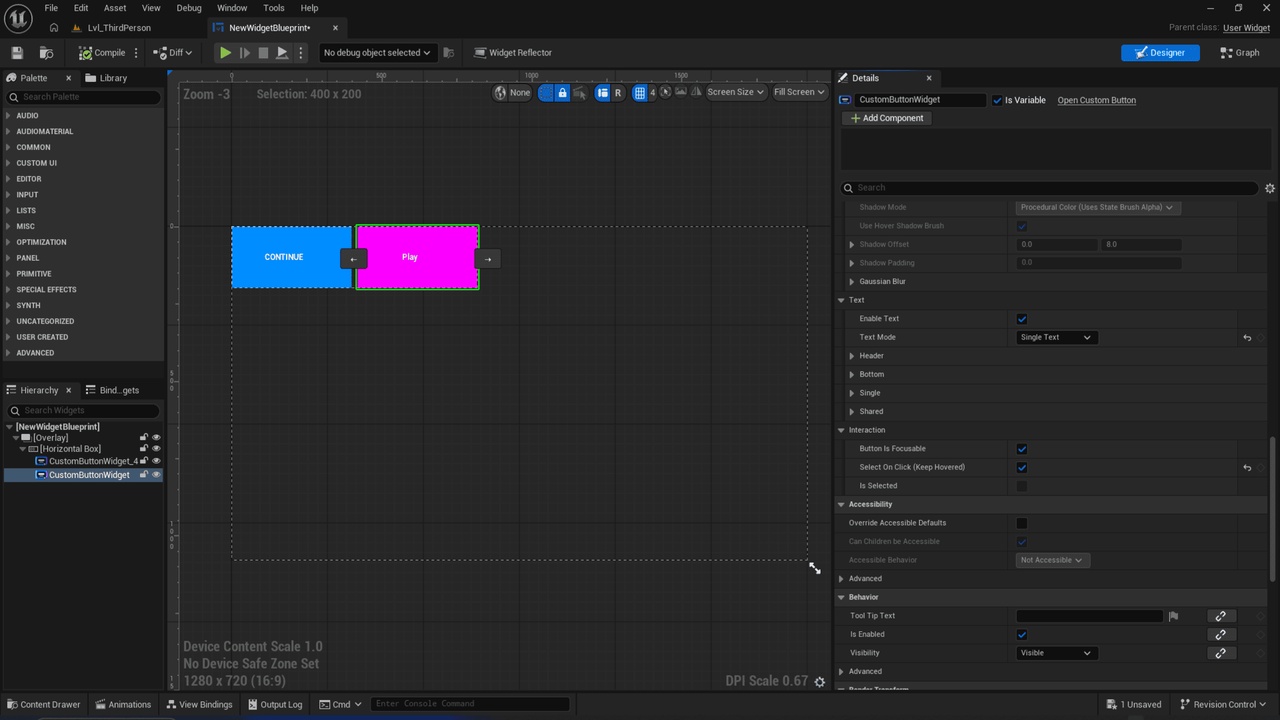 Media 1 for listing Custom Button – Advanced UMG Button Plugin
