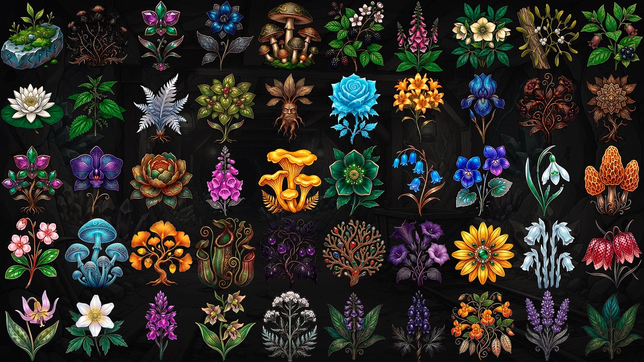 Media 1 for listing Medieval Herbal Icons