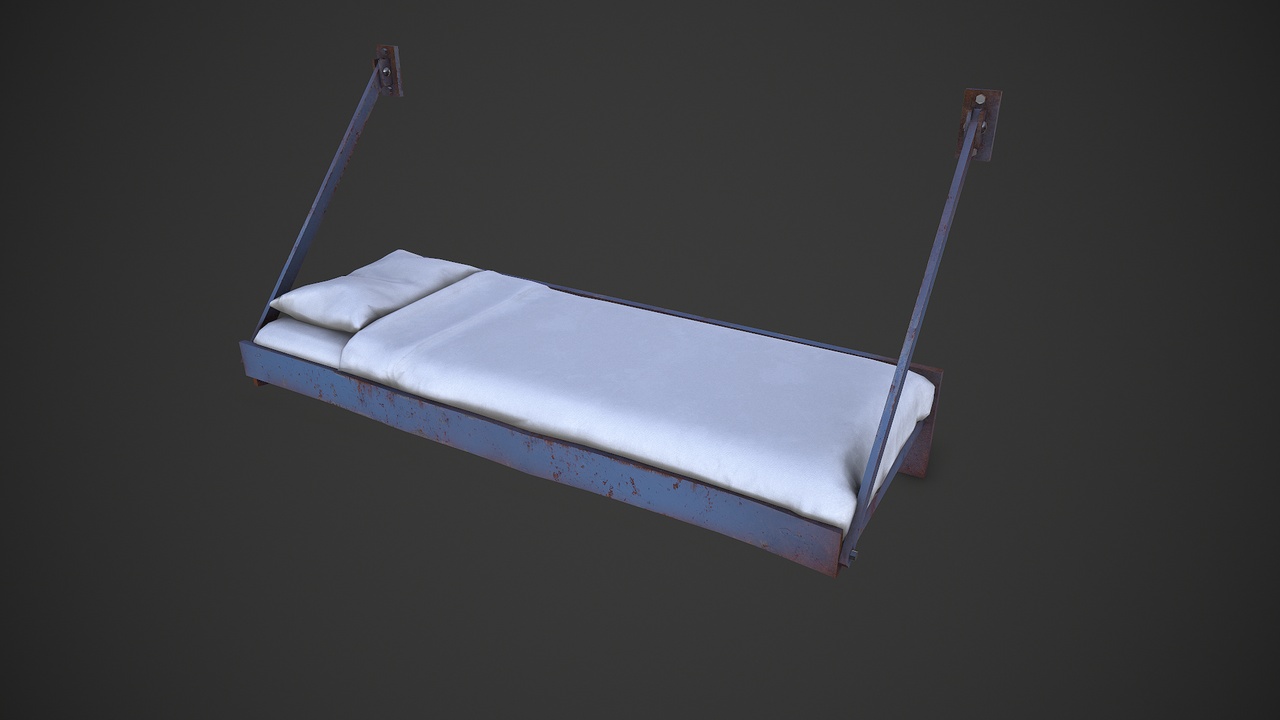Media 1 for listing Prison Wall Bed Low-poly PBR