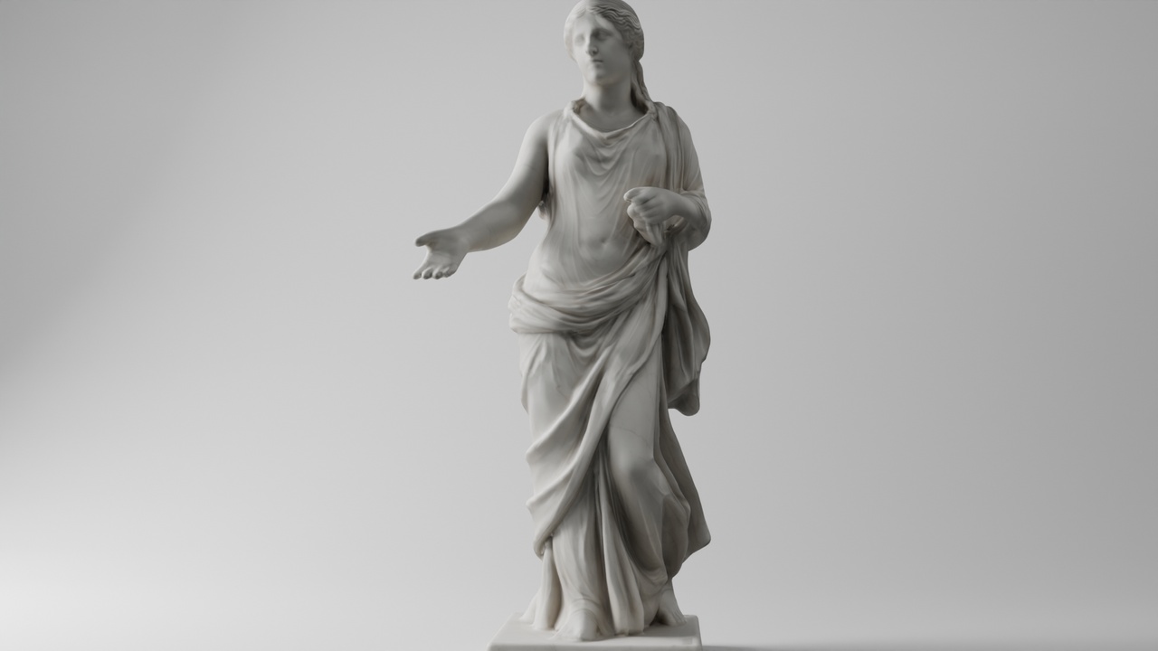 Media 1 for listing Marble Woman Statue