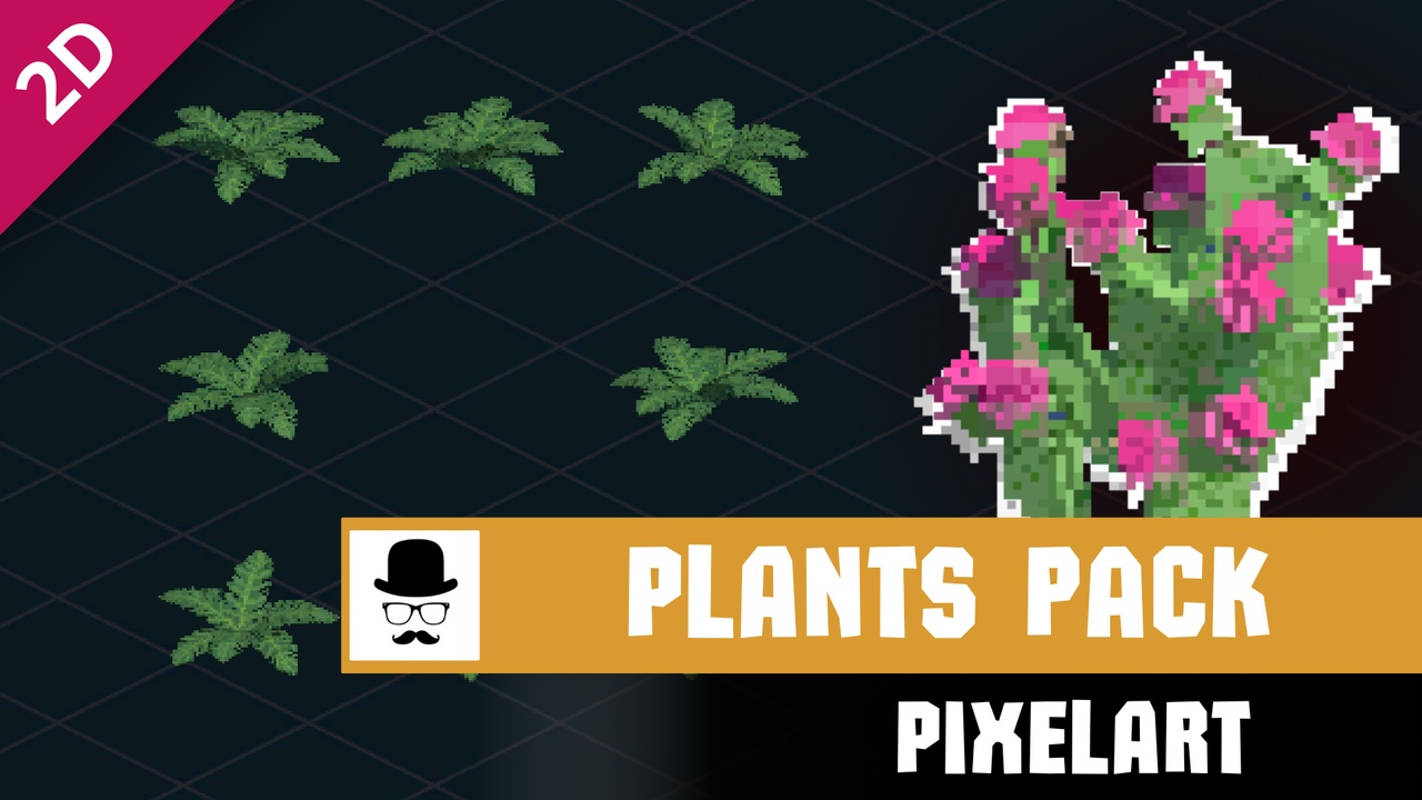 Media 1 for listing 2D Plants Pack - PixelArt