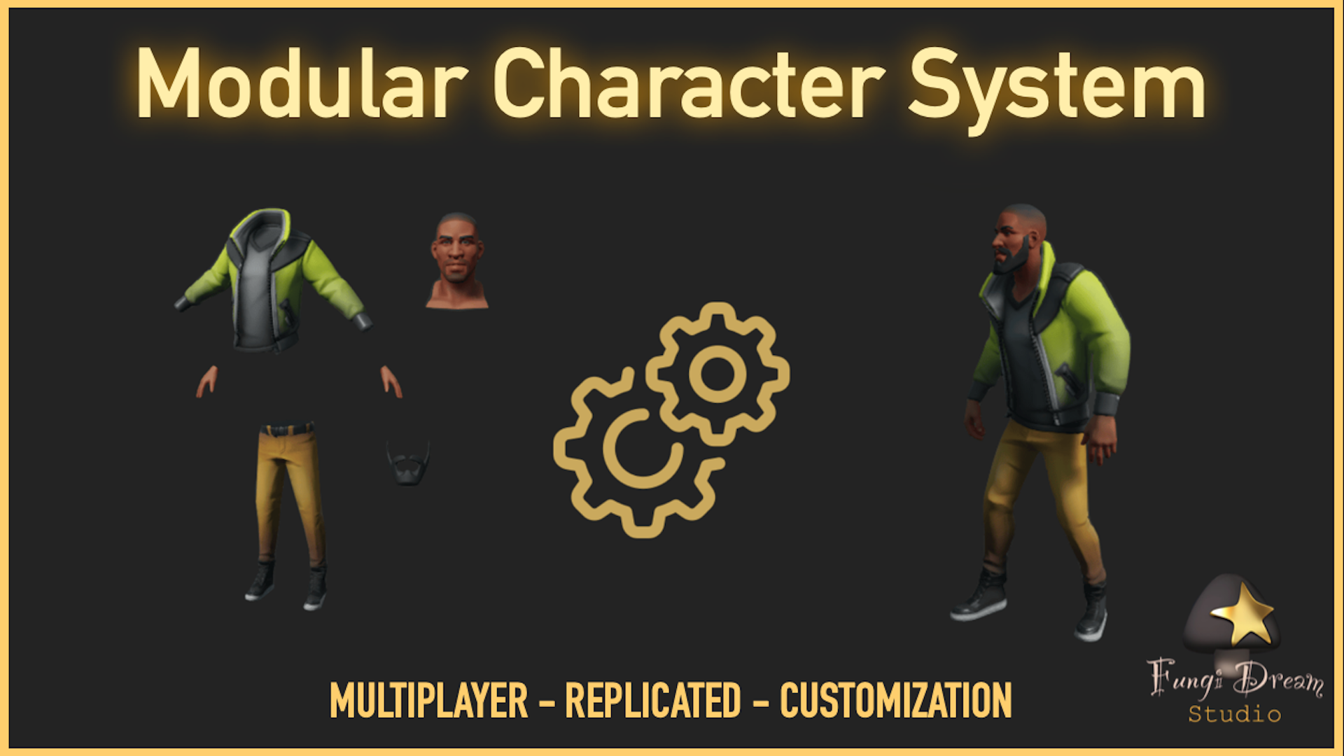 Modular Character Customization Menu Modular Character System : Customization - Multiplayer - MetaHuman | Fab