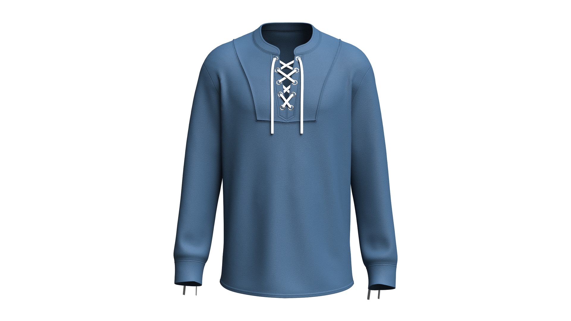 Media 1 for listing Men Lace - Up Neck Sweatshirt | High Poly